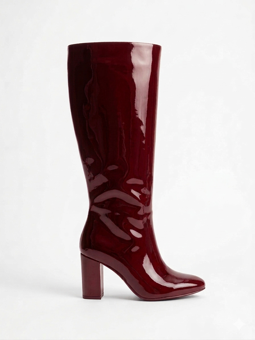 Glossed boots