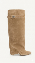 Suede shark boots