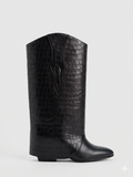 Croco Bombshell boots - cortas (a los gemelos)